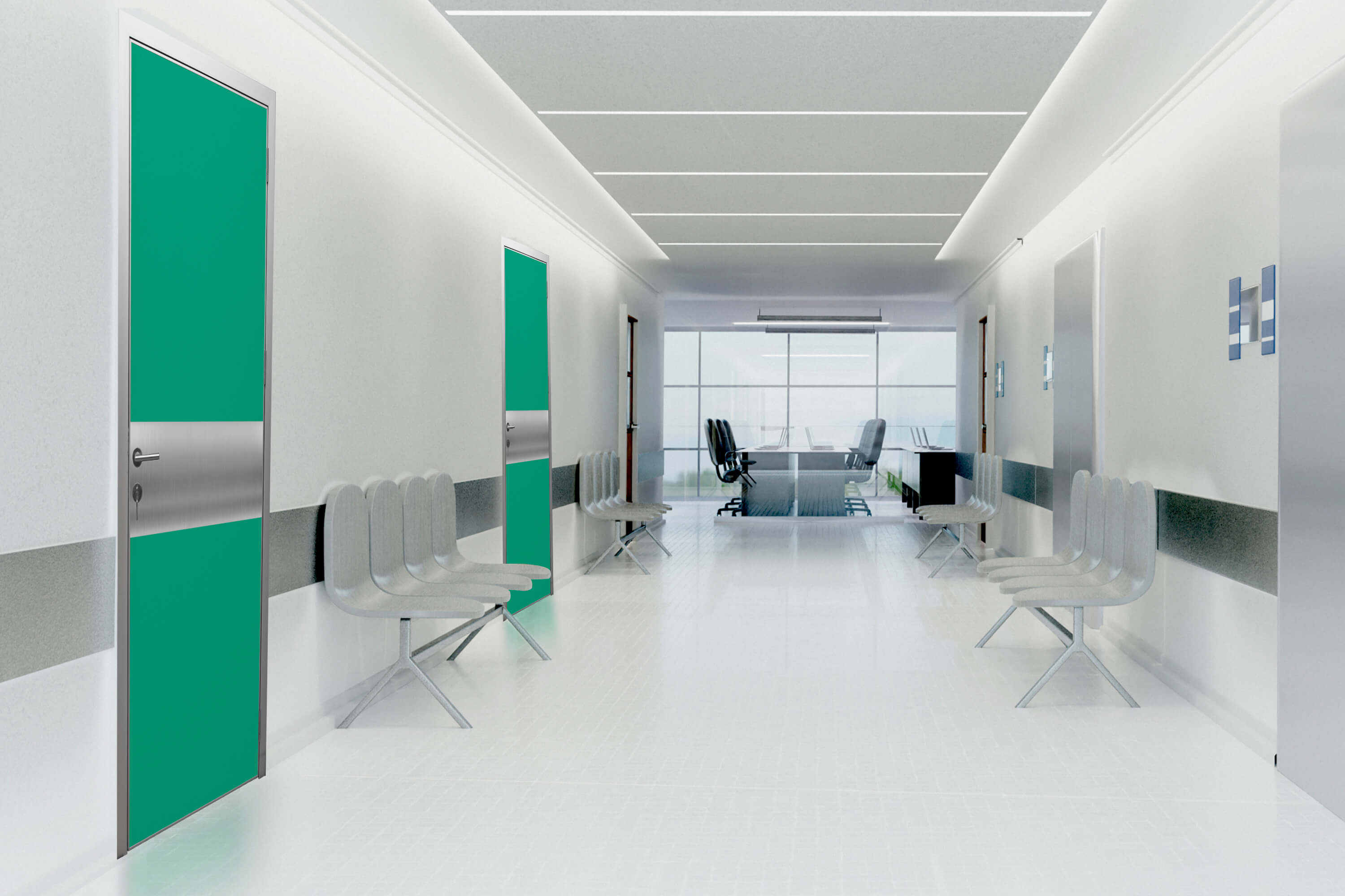 Paslanmaz & Laminat 90° Kapı